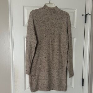 Studio 17 Speckled Tan Long Sleeve Dress